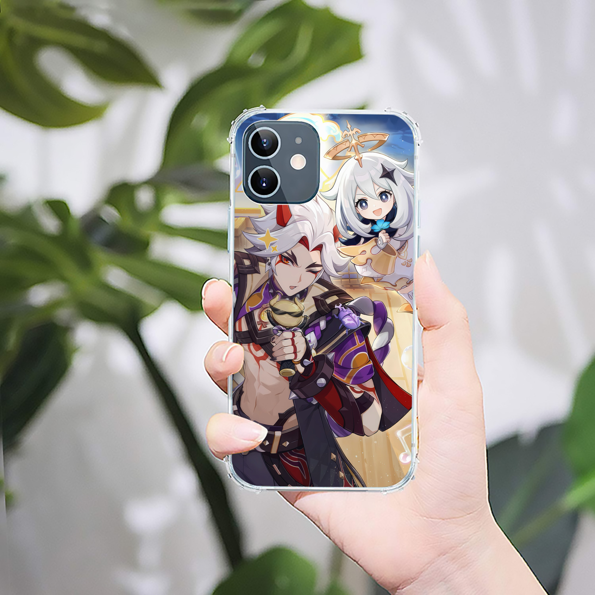 げんし神 genshin 【iPhone 12シリーズ対応】透明スマホケース（クリアソフトケース）